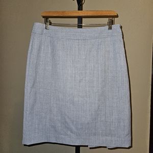 White House Black Market Pencil Skirt Pleated Gray size 10